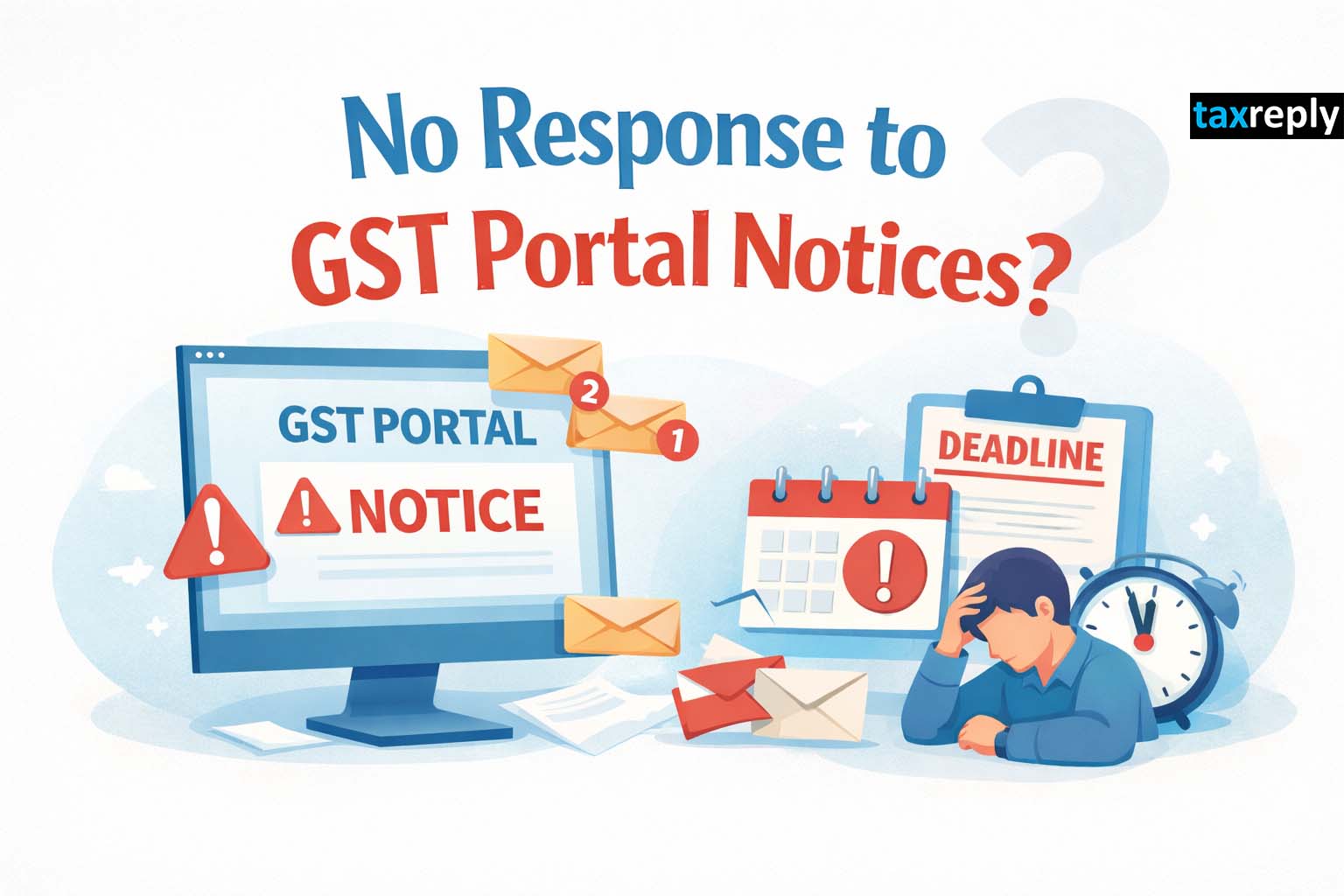 If a taxpayer does not respond to GST Portal Notices, Officer must ...